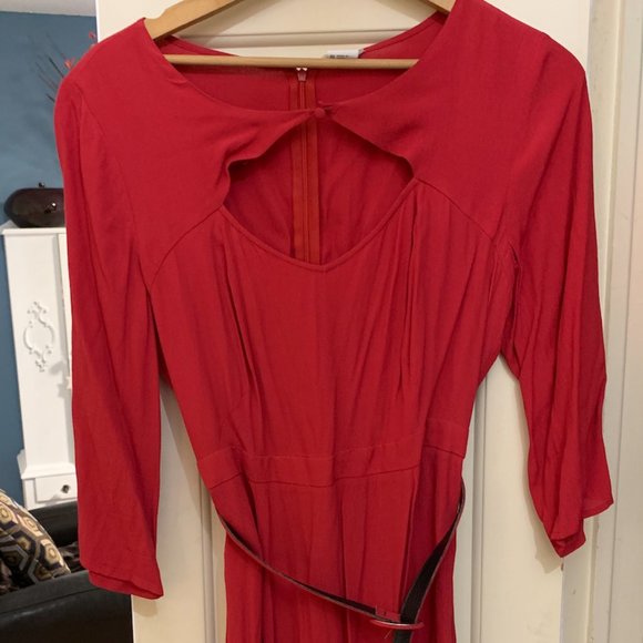 1940s VINTAGE-STYLE Red Mini Dress from Urban Outfitter's Cooperative line - Picture 1 of 12